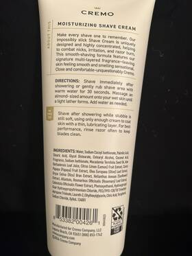 Cremo W220042600 Sandalwood Shave Cream 6oz Ultra Slick