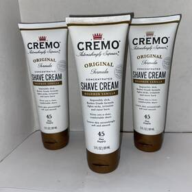 Cremo W220070900 Shave Cream - 3fl Oz 177 Ml Bourbon Vanilla 45 Day Supply Lot Of 4