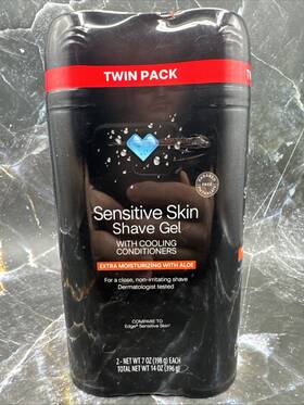 Cvs 050428085776 Skin Shave Gel For Men Sensitive With Aloe Twin Pack 14 Oz Cvs-free Shipping