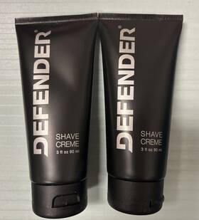 Defender 898810001122 2 Packs Of Shave Creme Tube 3 Fl.oz/90 Ml Each New