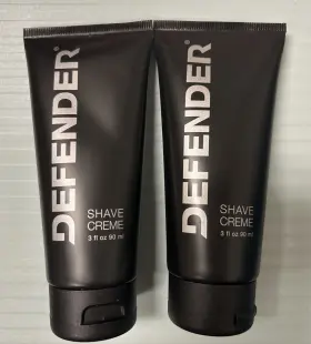 Defender 898810001122 2 Packs Of Shave Creme Tube 3 Fl.oz/90 Ml Each New Defender 898810001122 2 Packs Of Shave Creme Tube 3 Fl.oz/90 Ml Each New