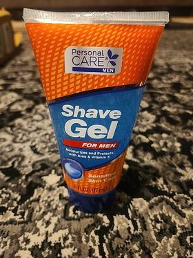 Delta Brands Inc. 10894 Personal Care Men Shave Gel 6 Oz. Sensitive Skin Moisturizes Aloe And Vitamin E