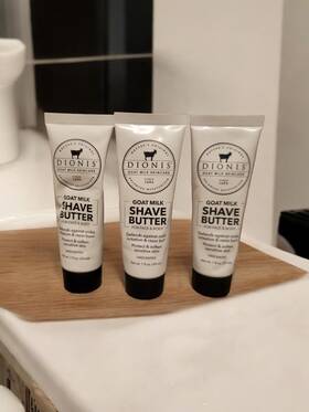 Dionis 735546006550 3x Goat Milk Shave Butter For Face/body 1oz./29 Ml Each Travel Free Ship