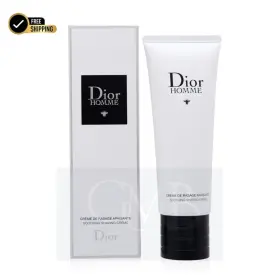 Dior 348901553582 Christian Homme Shave Cream 4.2 Oz 125 Ml Smooth Skin Shaving Creams Men
