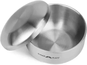 Dj1906 Dj 313054439413 Stainless Steel Shaving Soap And Cream Bowl With Lid Three-walls Heat Preservati Dj1906 Dj 313054439413 Stainless Steel Shaving Soap And Cream Bowl With Lid Three-walls Heat Preservati