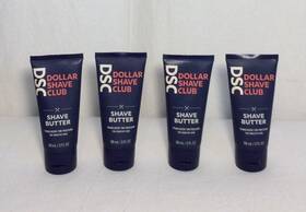 Dollar Shave Club 811346020665 4 3 Oz. Tubes Butter Sensitive Skin Translucent New