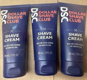 Dollar Shave Club 811346020719 3 Pack Dsc Cream Oz Sensitive Skin Tsa Approved Size