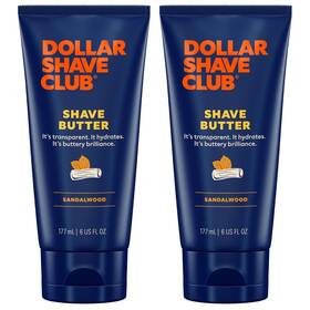 Dollar Shave Club 811346023031 Butter 6 Ounce 2 Pack Sandalwood Translucent Shavi
