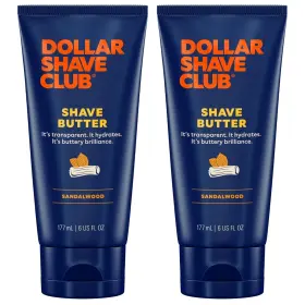 Dollar Shave Club 811346023031 Butter 6 Ounce 2 Pack Sandalwood Translucent Shavi