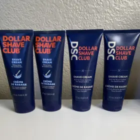 Ar00088 Dollar Shave Club 4 Pack Cream Unscented Sensitive Skin 6 Fl Oz For Face