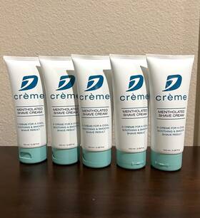 Dorco 842424003201 5 New Creme Mentholated Shave Cream Cool Soothing Smooth 3.38oz Ea