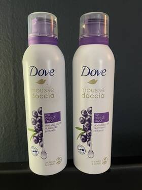 Dove 717163661574 Shower And Shave Foaming Mousse Acai Oil 6.76 Fl Oz/200mll Discontinued X2