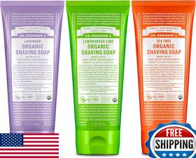 Dr. Bronners B0brqxv5j6 Dr. Organic Shaving Soap 3-pack Lavender Tea Tree Lemongrass