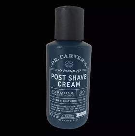 Dr. Carvers 811346022331 Dr. Magnanimous Post Shave Cream 3.4oz After Rich Soothing Finish