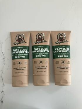 Dr. Squatch 810095595660 3 Dr. Easy Glide Shave Butter - Pine Tar 6 Fl Oz