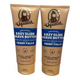Dr. Squatch 810095595684 2 Pack - Dr. Easy Glide Shave Butter Fresh Falls 6 Fl Oz Each New