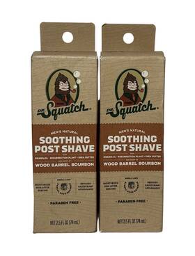 Dr. Squatch 810095596001 Dr. Soothing Post Shave Wood Barrel Bourbon - Lot Of 2