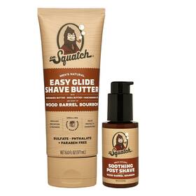 Dr. Squatch 810171570833 Dr. Wood Barrel Bourbon Smooth Shave Bundle - Easy Glide Butter Soo
