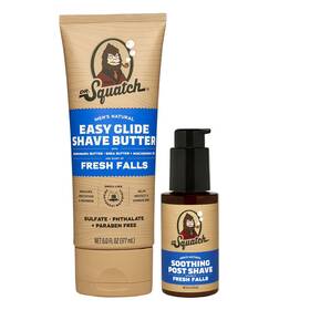 Dr. Squatch 810171570840 Dr. Fresh Falls Smooth Shave Bundle - Easy Glide Butter Soothing Po