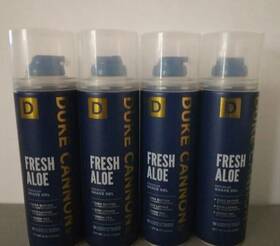 Duke Cannon 850003539959 Set Of 4 Fresh Aloe Premium Shave Gels 8 Oz. - New
