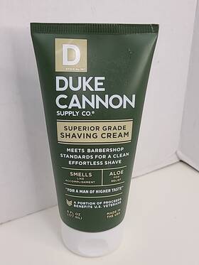 Duke Cannon 854410004178 Superior Grade Shaving Cream 6 Oz