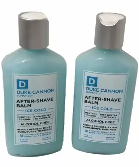 Duke Cannon 854410004673 2 X After Shave Balm Ice Cold Alcohol Free 6 Fl Oz Each