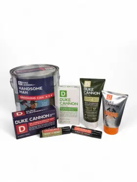 Duke Cannon 854410004680 7pc Handsome Man Grooming Can Shaving Cream Face Wash Balm Soaps Duke Cannon 854410004680 7pc Handsome Man Grooming Can Shaving Cream Face Wash Balm Soaps