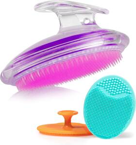 Dylonic Dylc-v002 3 Pack Body And Face Exfoliating Brushes For Ingrown Hairs Red