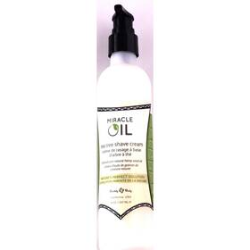 Earthly Body 879959004946 Miracle Oil Tea Tree Shave Cream 8oz Pump With Hemp And Argan Oils