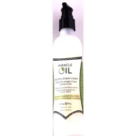 Earthly Body 879959004946 Miracle Oil Tea Tree Shave Cream 8oz Pump With Hemp And Argan Oils