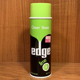 Edge 046500020223 Vintage Lime Lathering Shave Gel 7 Oz Full Can Cracked Lid Credit Card Test