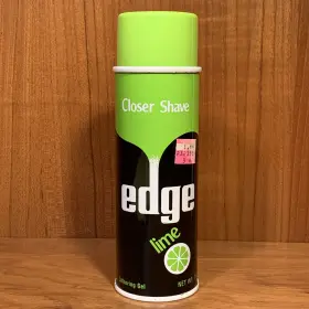 Edge 046500020223 Vintage Lime Lathering Shave Gel 7 Oz Full Can Cracked Lid Credit Card Test