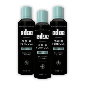 Edge 313026551594 Shave Gel For Men Cooling Eucalyptus And Tea Tree 7oz 3 Pack - Shaving Ge