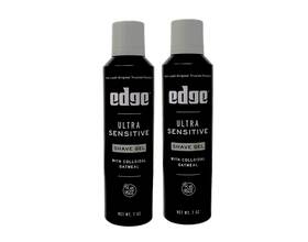 Edge 313090655624 Shave Gel Fragrance Free Ultra Sensitive With Oat Meal 7 Oz Pack Of 2