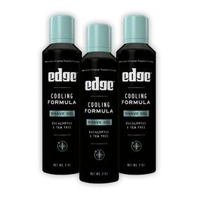 Edge 445011270210 Shave Gel For Men Cooling Eucalyptus And Tea Tree 7oz 3 Pack