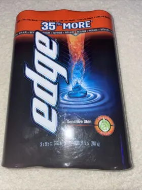 601532 Edge Advanced Shave Gel/cream 9.5 Oz. 3 Pk. Sensitive Skin