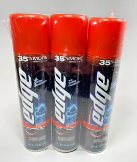 703325 Edge Sensitive Skin With Aloe Advanced Shave Gel 9.5 Ounce 3 Pack 2007 Sealed