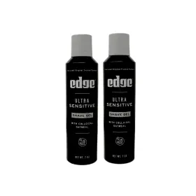 Edge 704817724325 For Men Ultra Sensitive Shave Gel With Oatmeal And Allantoin 7oz 2 Pack