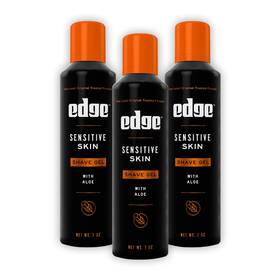 Edge 841058003526 Shaving Gel For Men 7oz 3 Pack Mens Shave With Aloe Cre