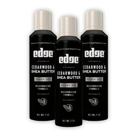 Edge 841058009801 Shave For Men Cedarwood And Shea Butter 7oz 3 Pack - Shaving T