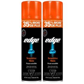 Edge 841058021650 Shaving Gel For Men 9.5oz 2 Pack Mens Shave With Aloe