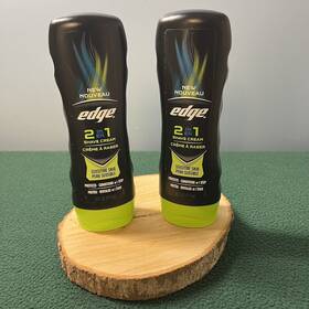 Edge 93025858 2 In 1 Shave Cream Protects And Conditions Sensitive Skin 6 Oz Lot Of