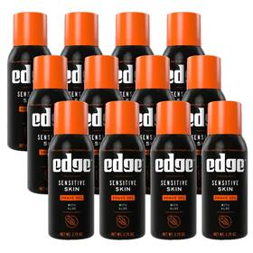 Edge Ppax1422770 Shave Gel For Men Sensitive Skin With Aloe 2.75oz 12 Pack - Shaving