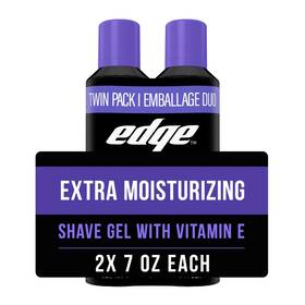 Edge Products Edgmensgeltwin14 Extra Moisturizing Mens Shave Gel Twin Pack 14 Oz