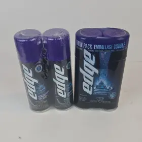 W3001664 Edge Extra Moisturizing Shave Gel Two Twin Pack With Vitamin E 14 Oz