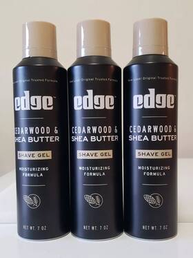 Edgewell 4105800365 Shave Gel Edge Cedarwood And Shea Butter Moisturizing Formula 7 Oz. Lot Of 3