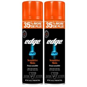 Edgewell Personal Care 445021772735 Edge Shaving Gel For Men 9.5oz 2 Pack Mens Shave With Aloe C