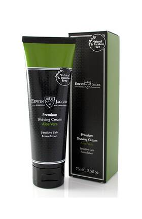 Edwin Jagger 787734026772 Aloe Vera Premium Natural Shaving Shave Cream 75ml 2.5oz Tube New