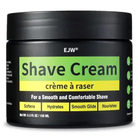 Ejw 313055611696 Mens Shaving Cream - Hydrating With Shea Butter And Coconut Oil Non-foaming