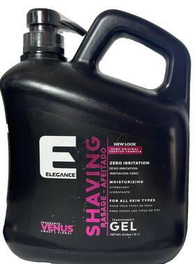 El Gance 283022020477 Elegance Shaving Gel Zero Irritation Moisturizing Venus Floral 67.62 Oz 477